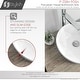preview thumbnail 6 of 21, STYLISH 16 inch Round Vessel Porcelain Bathroom Sink - 16" x 16 x 5 1/2"