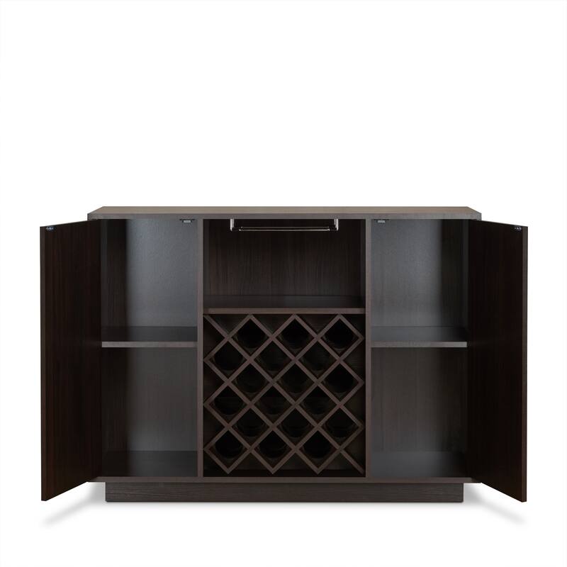 Espresso Finish Wine Cabinet
