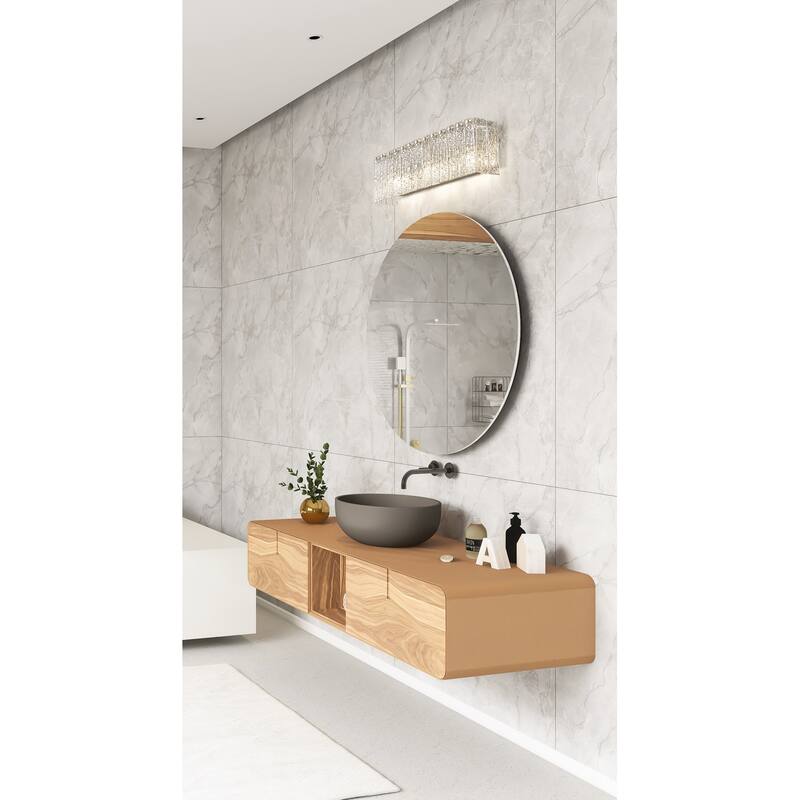 Z-Lite Glacier 3 Light Vanity - Brushed Nickel