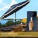 preview thumbnail 12 of 39, Outsunny 9ft Patio Umbrella with Push Button Tilt and Crank, Ruffled Outdoor Market Table Umbrella with Tassles and 8 Ribs