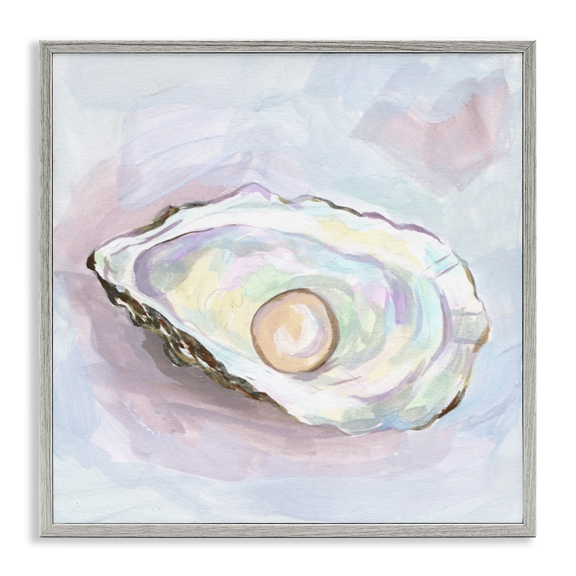 Stupell Silent Opal Oyster Framed Giclee Art Design By Melissa Wang
