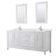 Option White / Giotto Quartz Top / Polished Chrome