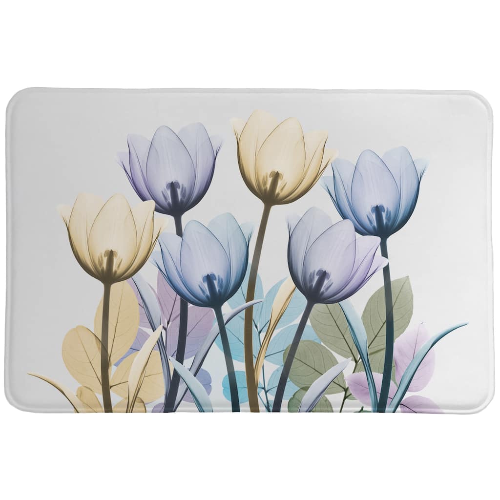 Spring X-Ray Tulips Memory Foam Rug