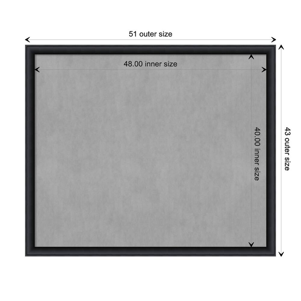 Framed Magnetic Board, Nero Black