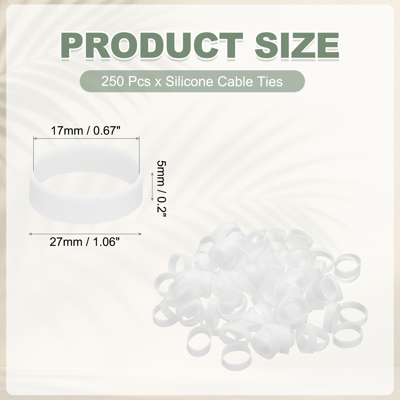 Heavy Duty Small Strong Rubber Bands Silicone Rubber Bands for Cord Management Home Office Organization