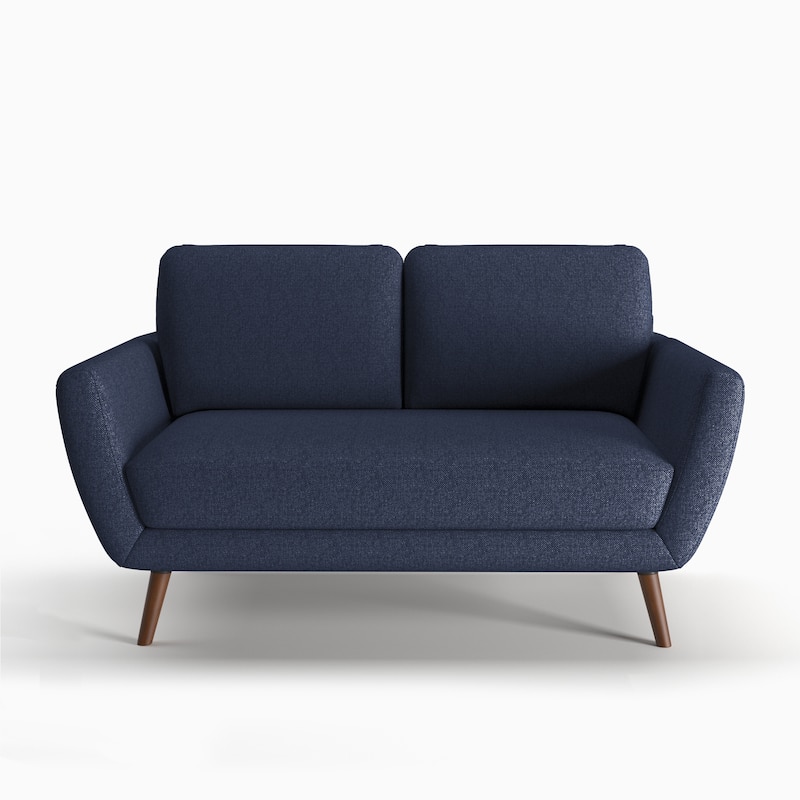 Artdeco Home - Carson Carrington Maglo Upholstered Loveseat - Navy Blue +