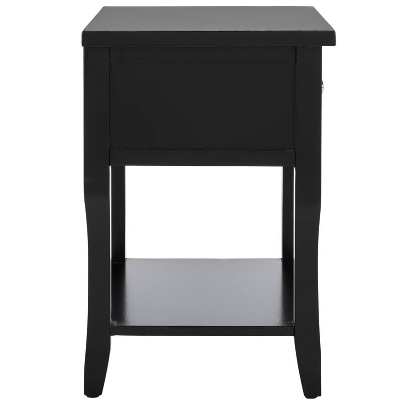 SAFAVIEH Martina Nightstand with Storage Drawer (Fully Assembled) - 18.1" x 15" x 22.2" - 18Wx15Dx22H