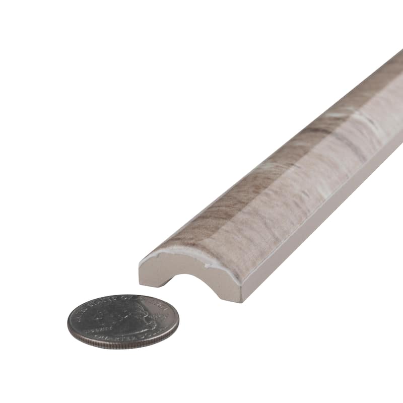 Merola Tile Ferraras Cigarro Base 1" x 7-7/8" Ceramic Wall Trim - (1 Tile)