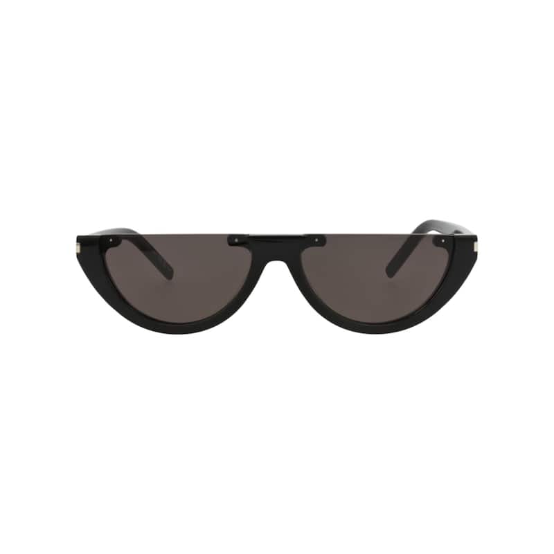 Saint Laurent Cat Eye-Frame Recycled Acetate Sunglasses - Black Black Black - Black - Black Lens