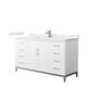Option White, Nickel Trim, White Quartz Top