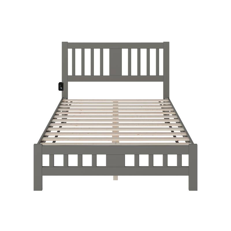 Tahoe Full Bed with Footboard in Grey