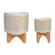 Option Set of 2 Chevron Ivory/beige