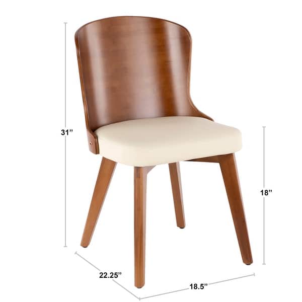Carson Carrington Valsbo Walnut/Faux Leather Chair
