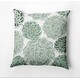 preview thumbnail 4 of 14, Olivia Floral Print Outdoor Pillow 16" x 16" - Light Green