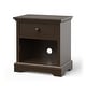 preview thumbnail 1 of 13, Child Craft Universal Select Night Stand, Slate Brown - 1-drawer