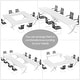 preview thumbnail 65 of 65, 6.5FT Conference Meeting Seminar Business Table Set for 8-12 Person (Set of 2)
