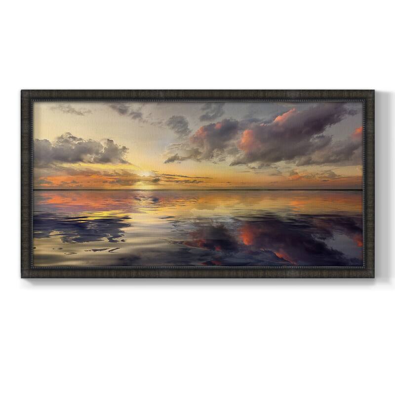 Endless Premium Framed Canvas- Ready to Hang - 26x50 - Black