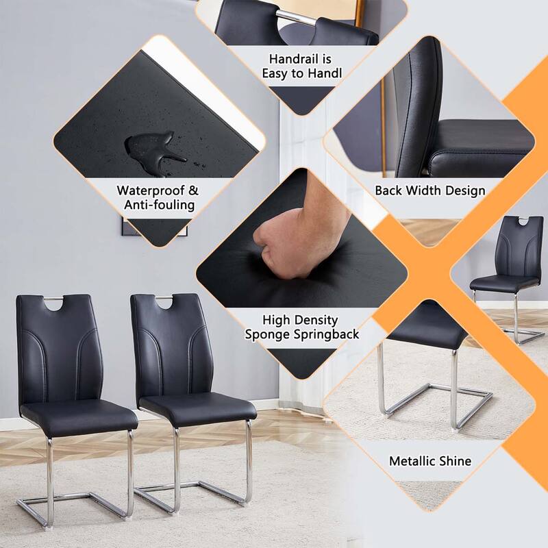 PU Dining Chair Set(Set of 6)