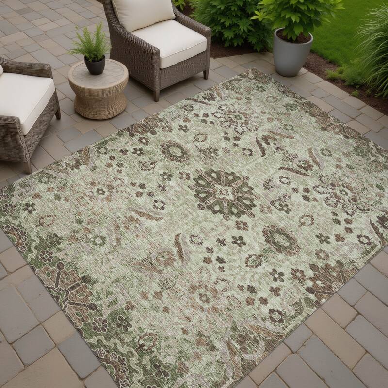 Machine Washable Indoor/ Outdoor Global Firestone Chantille Rug