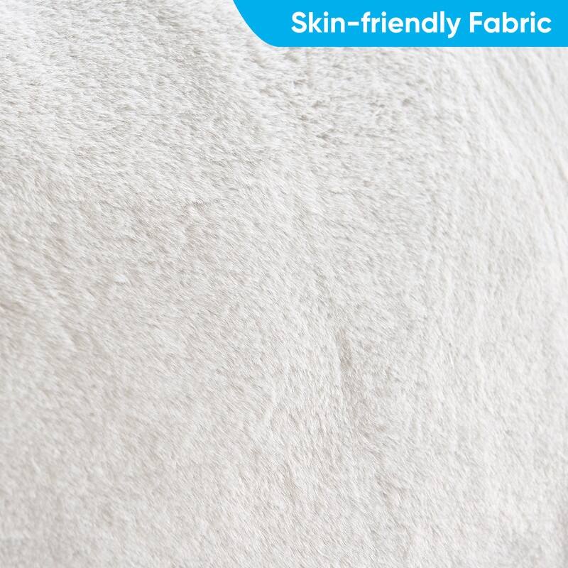 MIxoy Oversized Modern Bean Bag Chair with Ottoman,Lazy Sofa with Armrest