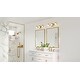 preview thumbnail 6 of 6, Kolt 3-Light Brushed Gold Bath Light