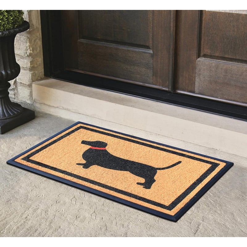 A1HC Rubber and Coir Heavy Duty Non-Slip Tapered Edge Doormat 30”X48”