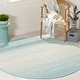 preview thumbnail 14 of 84, SAFAVIEH Handmade Flatweave Montauk Geert Cotton Rug 4' Round - Turquoise/Ivory - Round