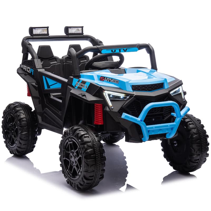 Kids Battery Powered Electric Car Blue Off-Road Toy Car Ride on Jeep