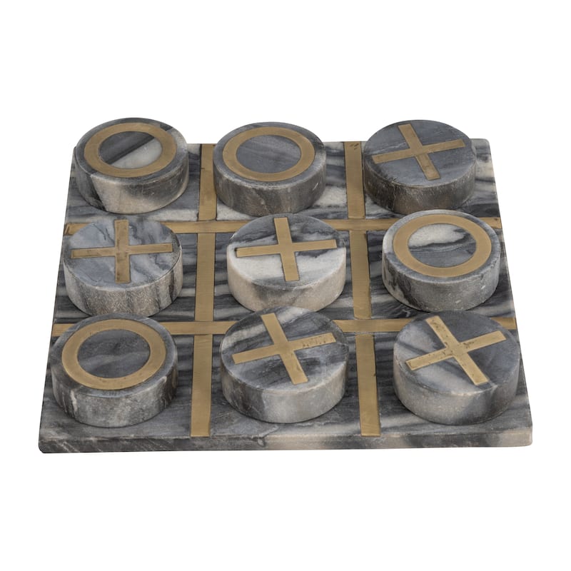 Sagebrook Home Contemporary Tic Tac Toe Game Board