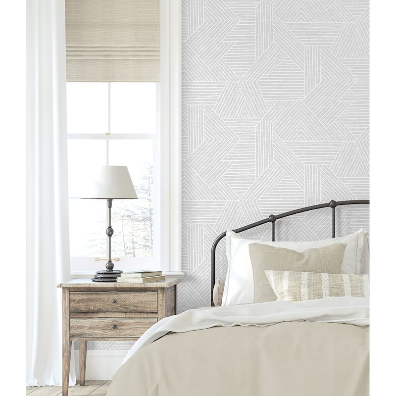 Stacy Garcia Home Etched Geometric Peel and Stick Wallpaper