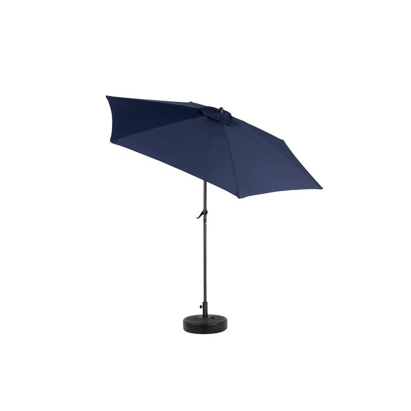 9ft Navy Blue Patio Umbrella w/ Tilt & Crank – 6 Ribs, No Base