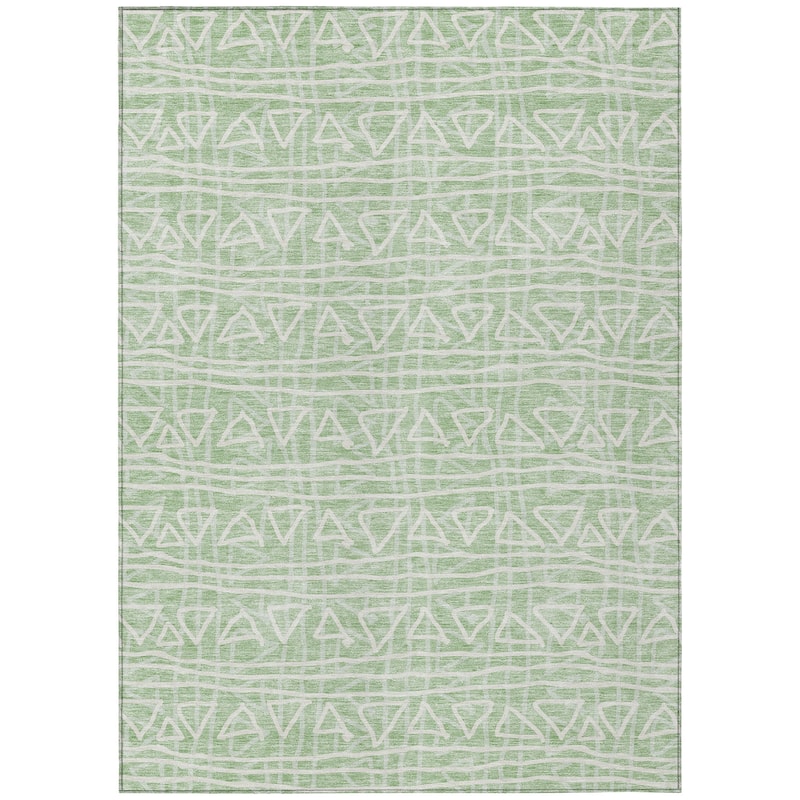 Machine Washable Indoor/ Outdoor Chantille Morrocan Boho Rug