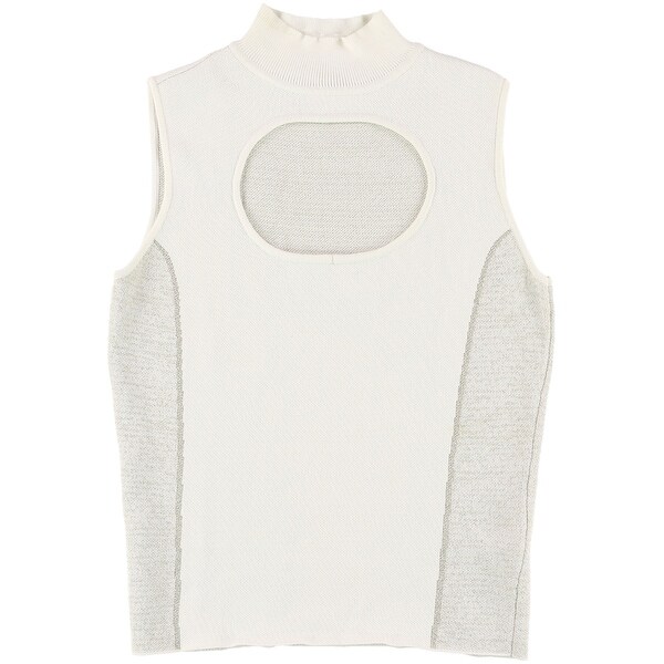 Rachel Roy Womens Cutout Sleeveless Blouse Top