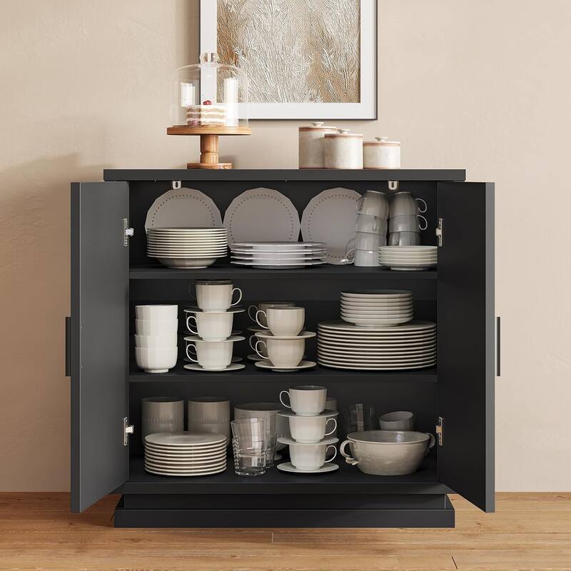 Buffet Sideboard Cabinet with Storage Doors Adjustable Shelves