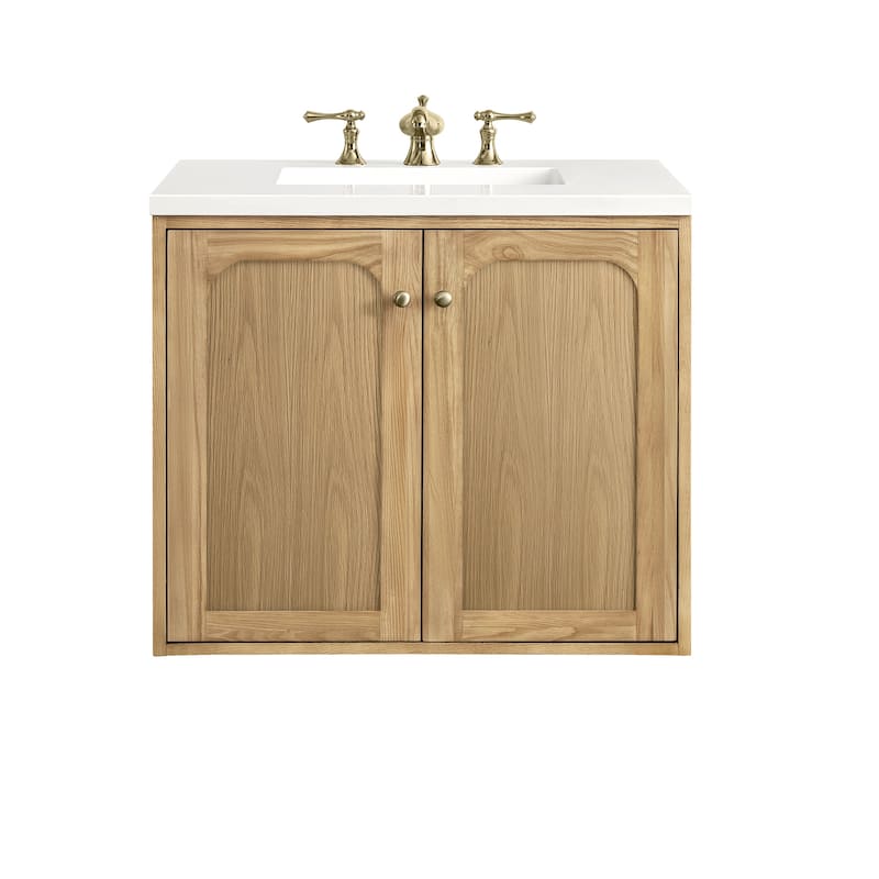 James Martin Vanities Laurent 30" Single Vanity, Light Natural Oak