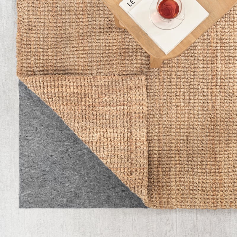Jani Premium All-Surface Non-Slip 5' x 8', Gray/Tan, Rectangle Rug Pad - Extra Strong, Protective, Anti-Slip for Hardwood Floors - 5' x 8'