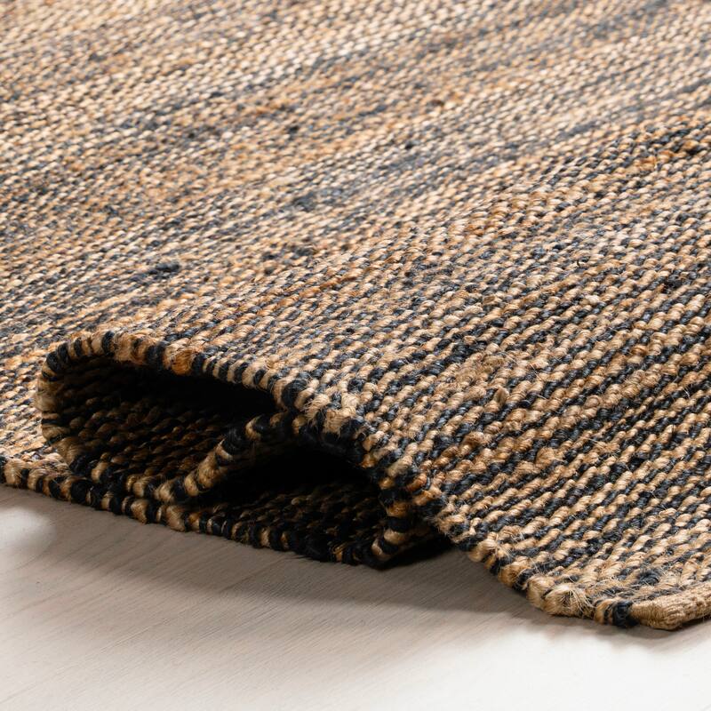 Home Conservatory Striped Handwoven Jute Area Rug