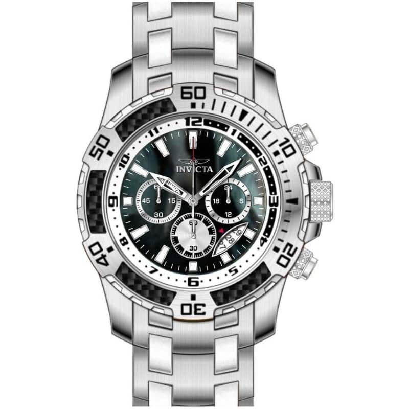 Invicta Men's 49853 Pro Diver Quartz VD53 Black Dial Watch