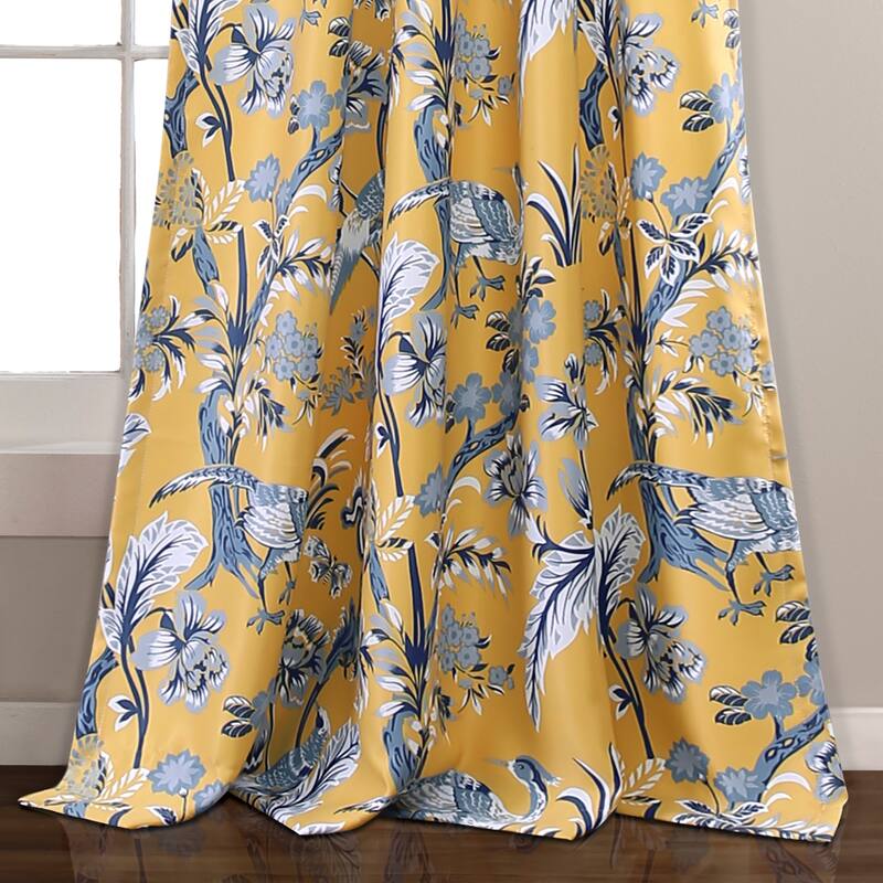 Lush Decor Dolores Room-darkening Floral Curtain Panel Pair