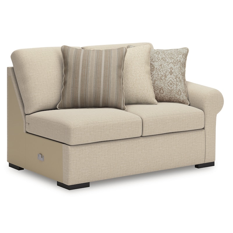 Signature Design by Ashley LadyMae Beige 2-Piece Sectional with Chaise - 102" W x 69" D x 40" H