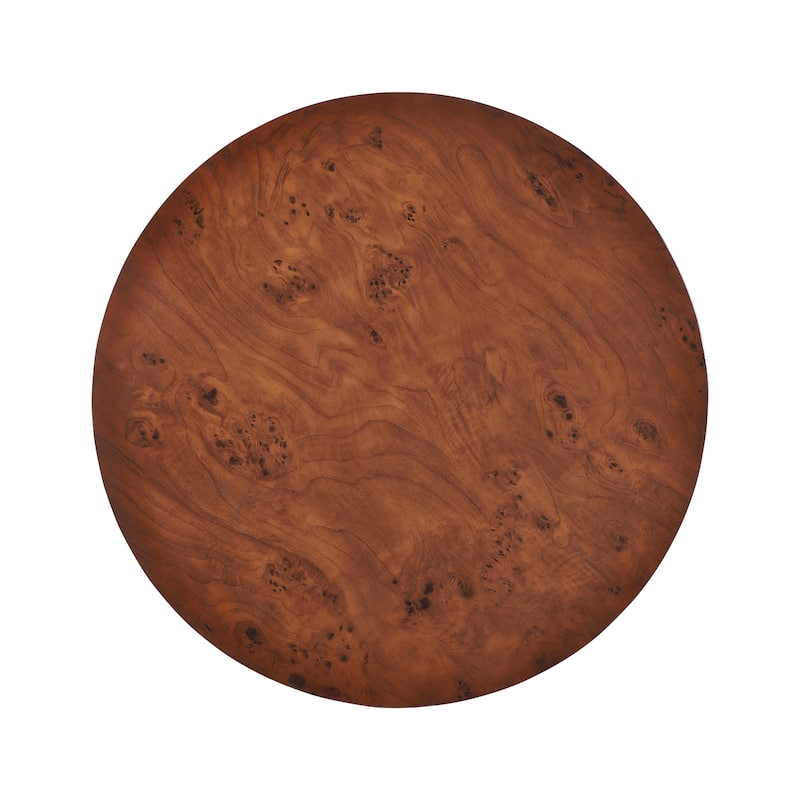 Christopher Knight Home - Orval Modern 31.5" Round Coffee Table with Thick Top & Drum Pedestal Base, Versatile for Living Areas