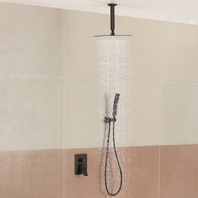 2-Function 10/12/16 In Ceiling Mounted Shower System