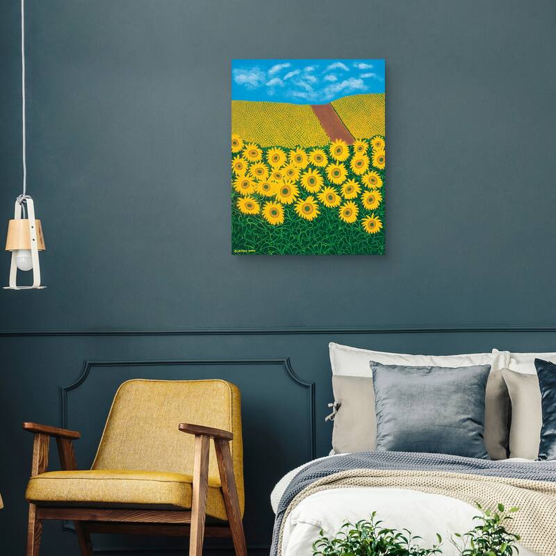 Tuscan Sunflowers by Synthia SAINT JAMES Canvas Art Print