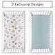 preview thumbnail 2 of 4, Sweet Jojo Designs Ocean Seashells Boy, Girl, Unisex/Gender Neutral 2 Pack Fitted Crib Sheets - Nautical Beach Theme Watercolor