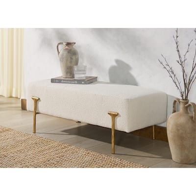 SAFAVIEH Couture Jessa Rectangular Bench - 36"W x 17"D x 14"H