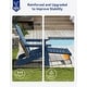 preview thumbnail 50 of 52, WINSOON Set of 2 HIPS Folding Adirondack Chair with Adjustable Backrest and Retractable Ottoman