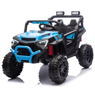 24V 400W Kids Ride On Electric UTV W/Parents Remote Control,Four-Wheel Suspension,LED Lights,Portable Handle