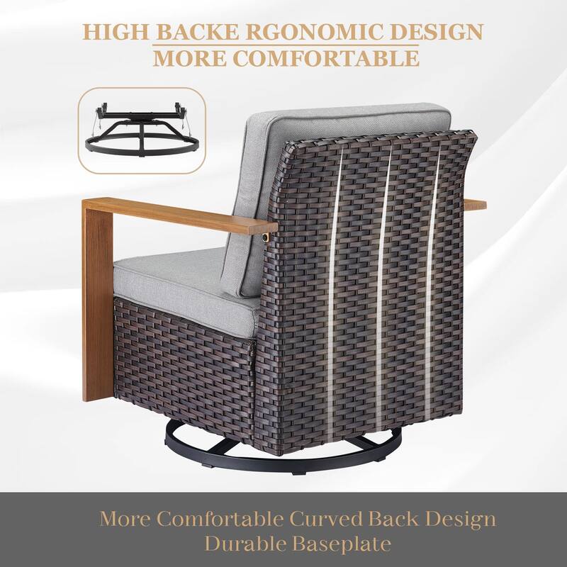 Gymojoy Outdoor Wicker Patio Furniture Sofa Set