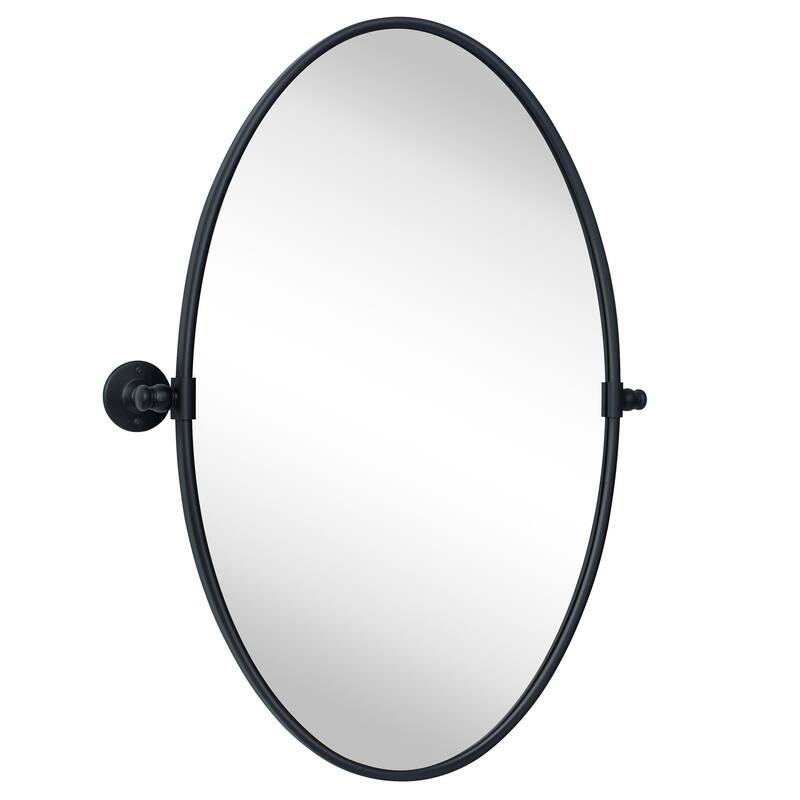 Luecinda Oval Metal Wall Mirror
