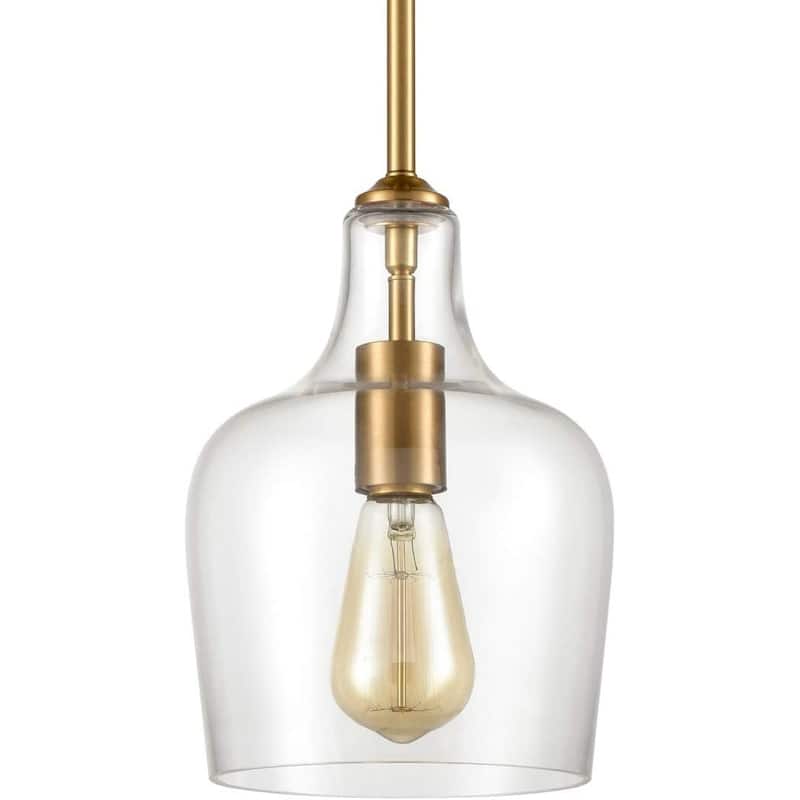 Scilla Modern Rod Pendant, 1-Light - Brass